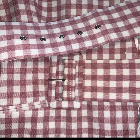 *Final Price* NWT Zara Pink White Checkered Blazer - Picture 8 of 11